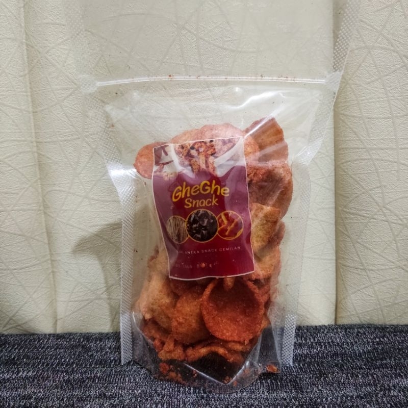 

BASRENG PEDAS GURIH 100 GR | SNACK CAMILAN KERIPIK ECERAN