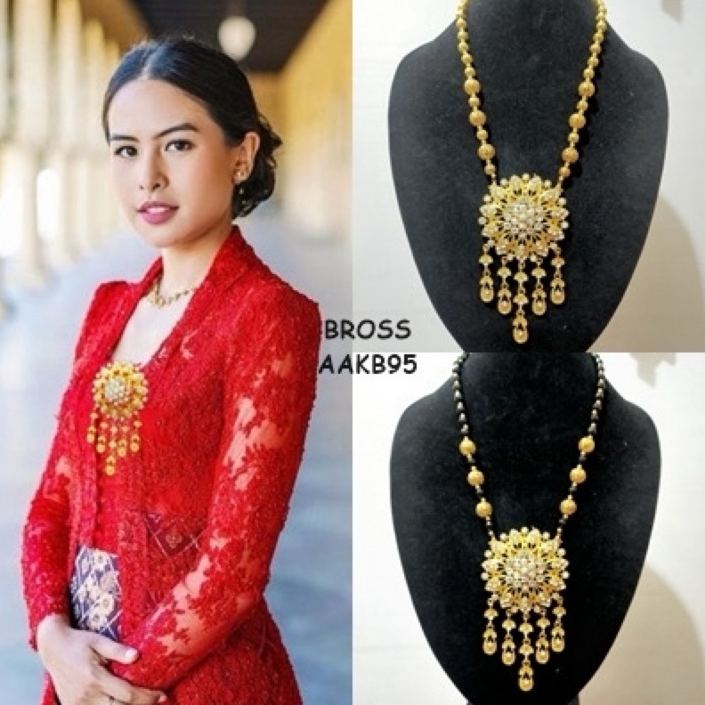 TERBARU Bros Baju Kebaya 2 in 1  Bros Hijab  Kalung Kebaya