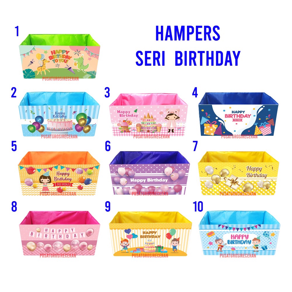 

MANTAP Box Hampers Birthday Kotak Hampers Box Gift Souvenir Ulang Tahun Goodie