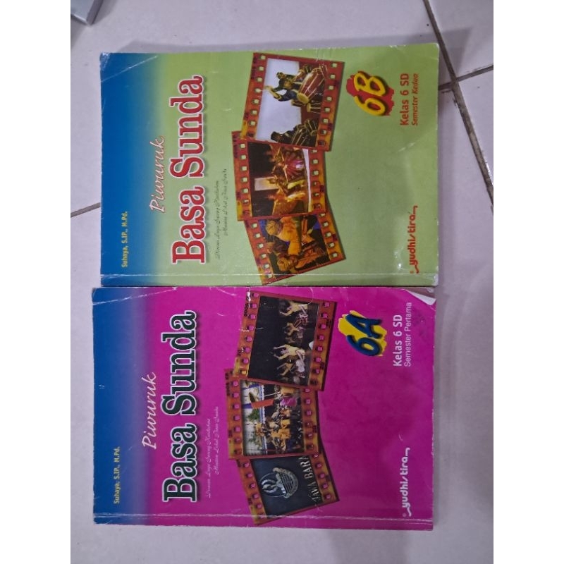 Buku piwuruk basa bahasa sunda kelas 6 jilid 6A 6B yudhistira second preloved