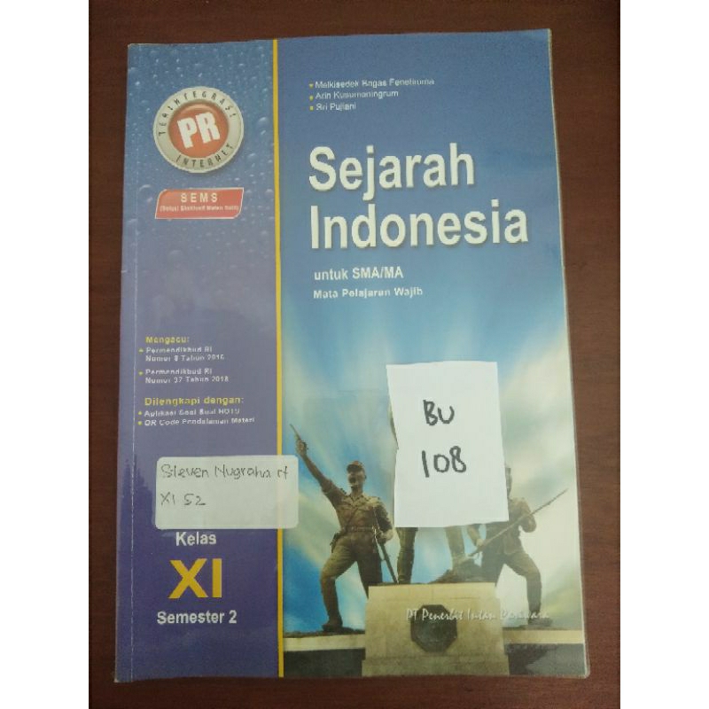 

SEJARAH INDONESIA UNTUK SMA/MA KELAS XI SEMESTER 2 (BU108)