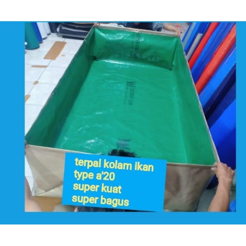 TERPAL KOLAM IKAN 300×100×50 A20 TERPAL KOLAM TERPAL KOTAK