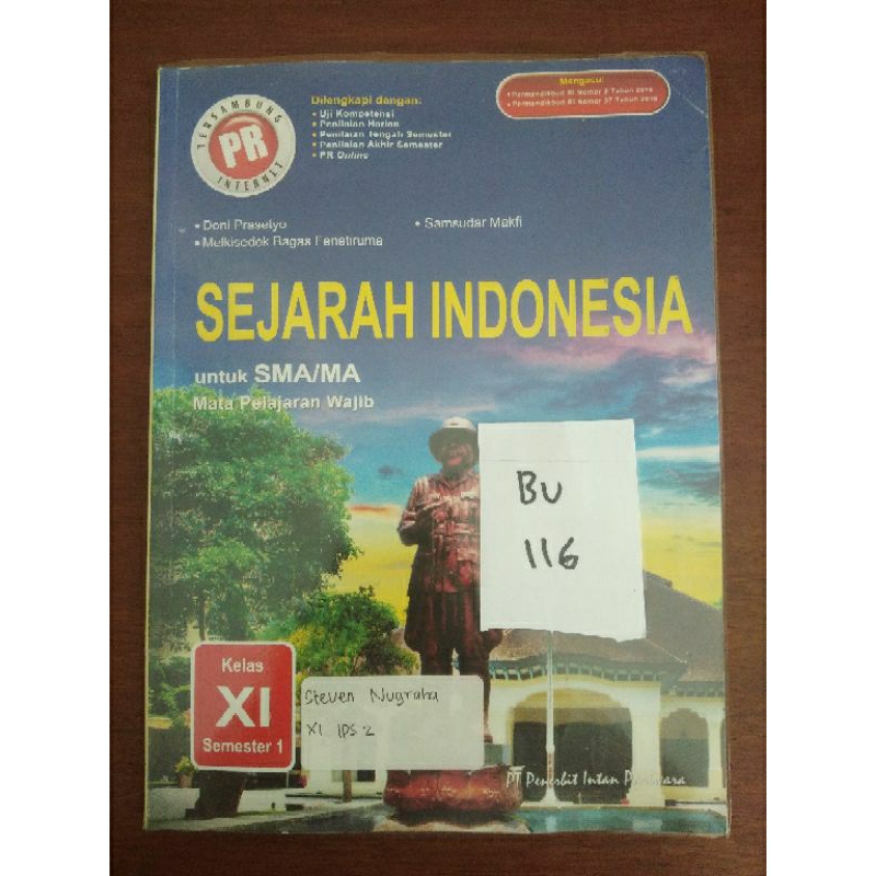 

SEJARAH INDONESIA UNTUK SMA/MA KELAS XI SEMESTER 1 (BU116)