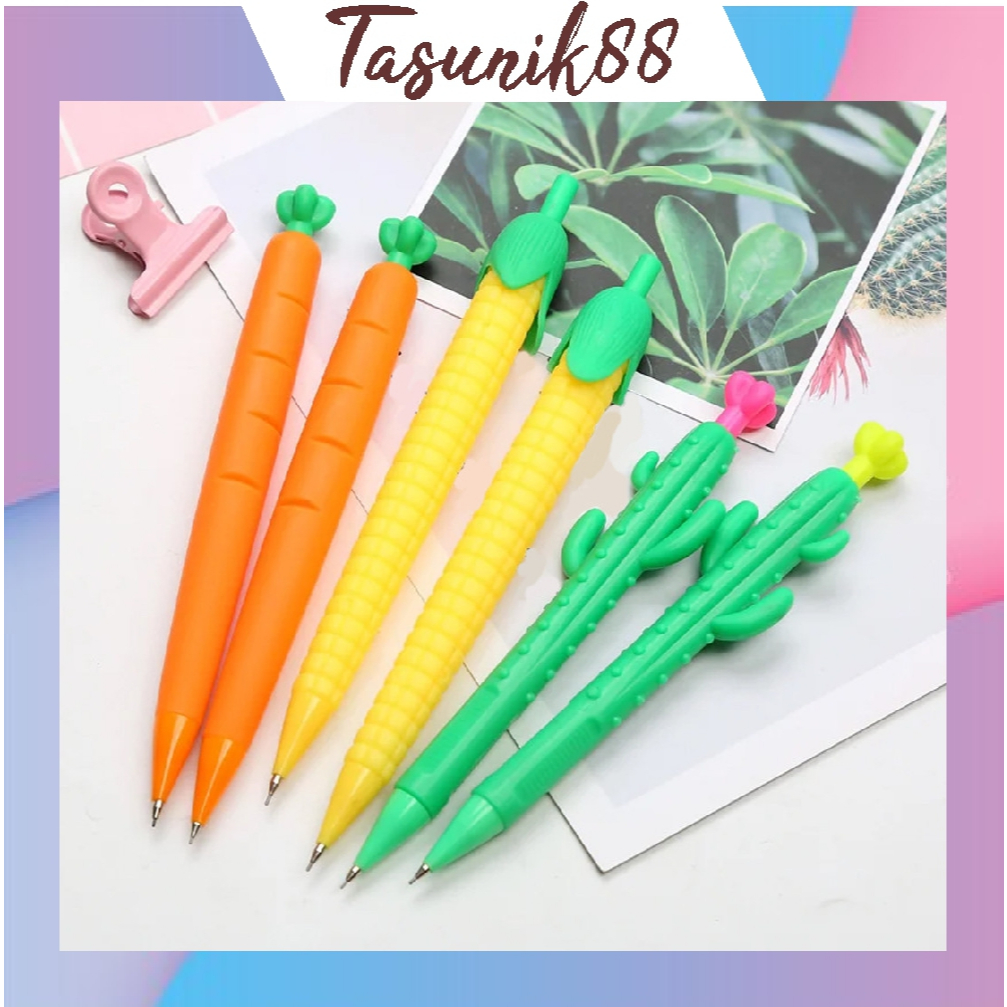 

⭐TasUnik88⭐ PENSIL MEKANIK BENTUK SAYURAN JAGUNG WORTEL KAKTUS LUCU PENSIL CETEK UNIK KUALITAS IMPORT TERMURAH S119