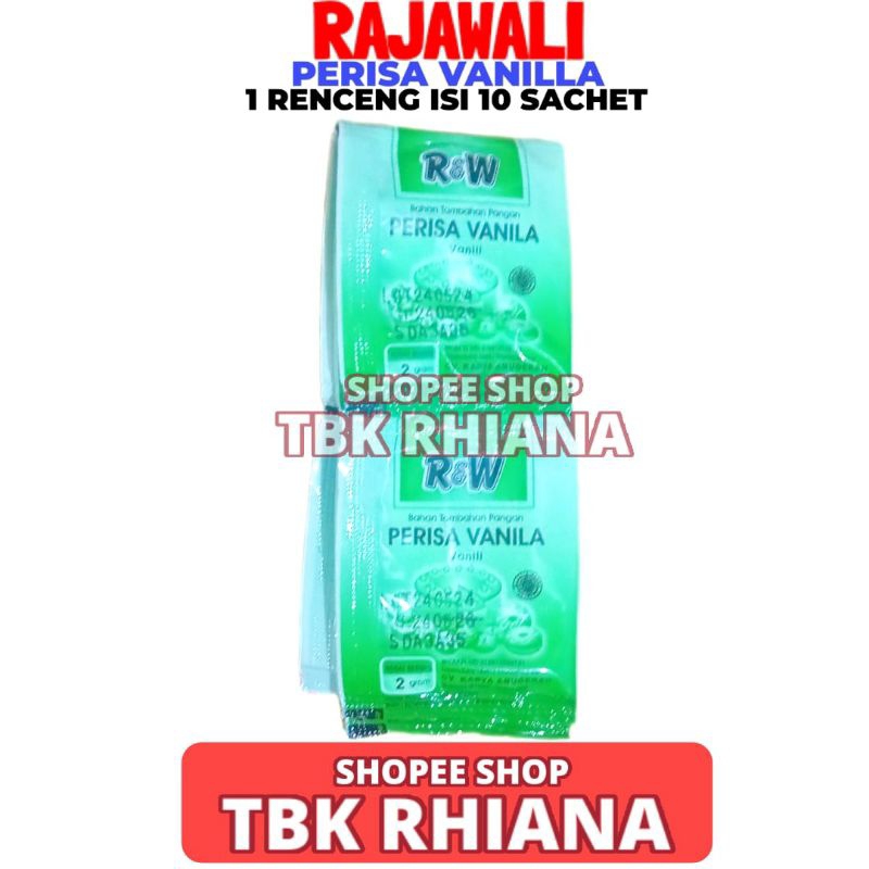 

Vanilli Perisa Vanilla Bubuk Rajawali 1 Renceng Isi 10 Sachet 2gr