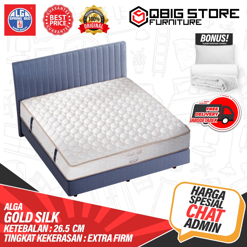 Kasur Spring bed ALGA Gold Silk Spring bed Matras
