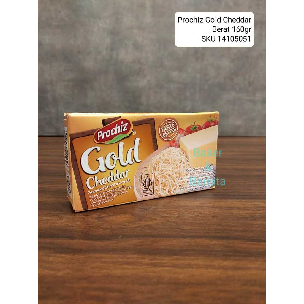 

Prochiz Gold Cheddar 160gr / 160 gr Cheese / Keju