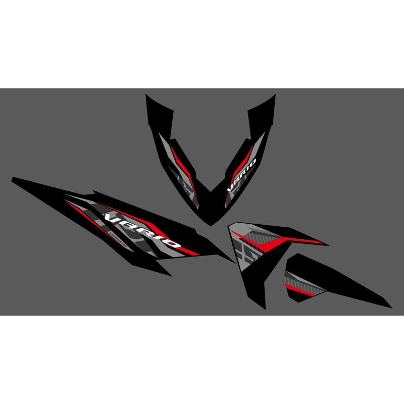 STRIPING TRANSPARAN VARIO LED OLD 125/150 DESIGEN ORI TERBARU