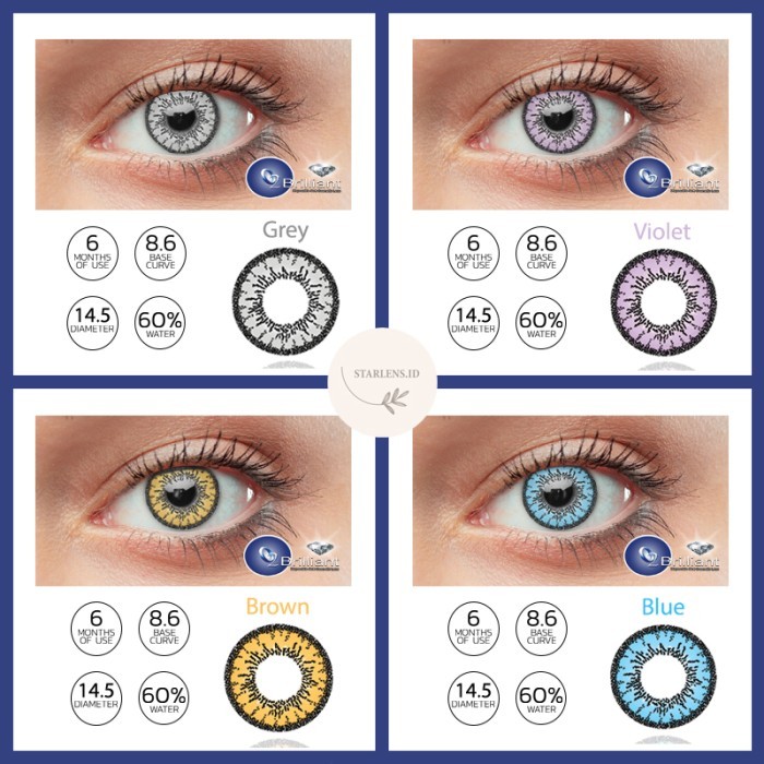 SOFTLENS BRILLIANT O2 14.2MM (SOFTLENS KOREA BY O2) NORMAL/MINUS s/d -6.00