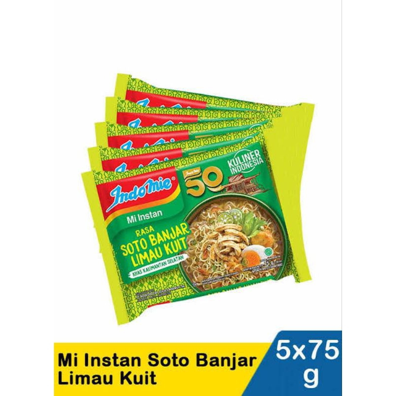 

INDOMIE SOTO BANJAR LIMAU KUIT 5PCS // 240843