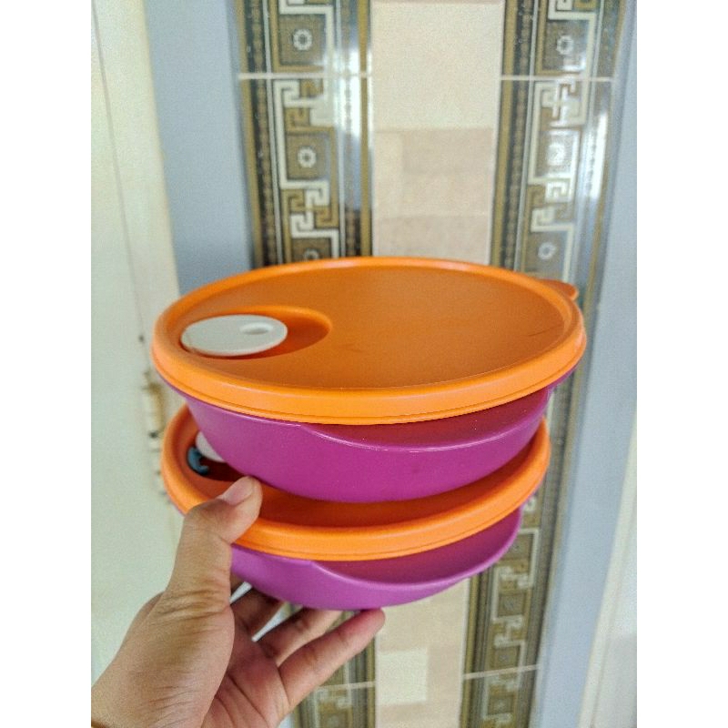 tempat bekal makan remaja anak dewasa cwl besar katup baru tupperware second preloved