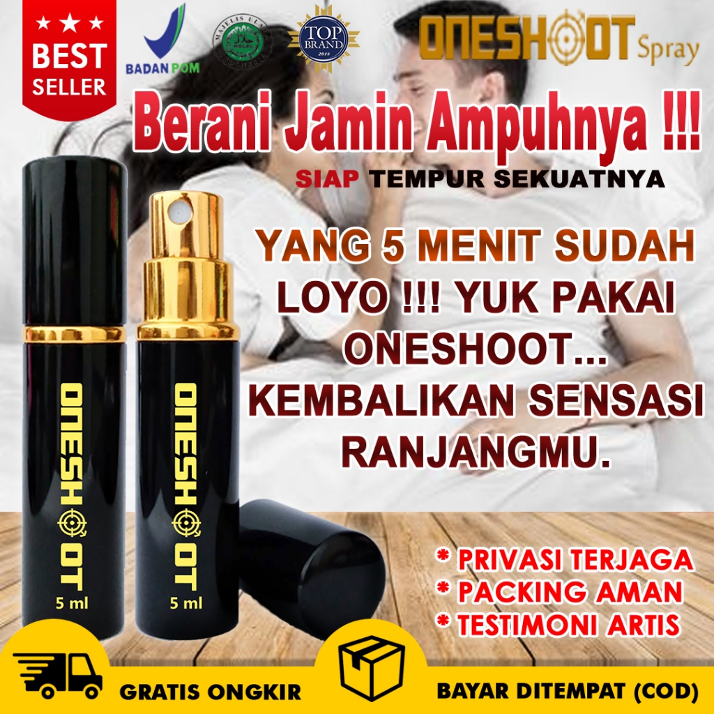 Oneshoot Spray Obat Kuat Semprot Khusus Pria Tahan Lama | Obat Kuat Tahan Lama 4 Jam Perkasa Di Ranj