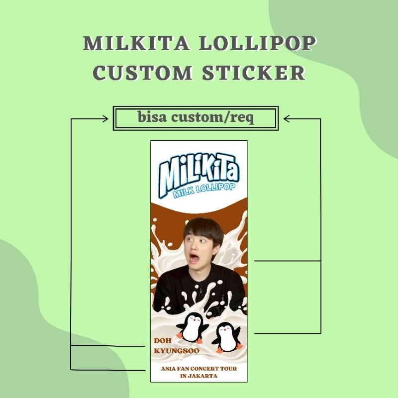 

STICKER MILKITA PERMEN LOLLIPOP NCT CUSTOM FREEBIES KONSER