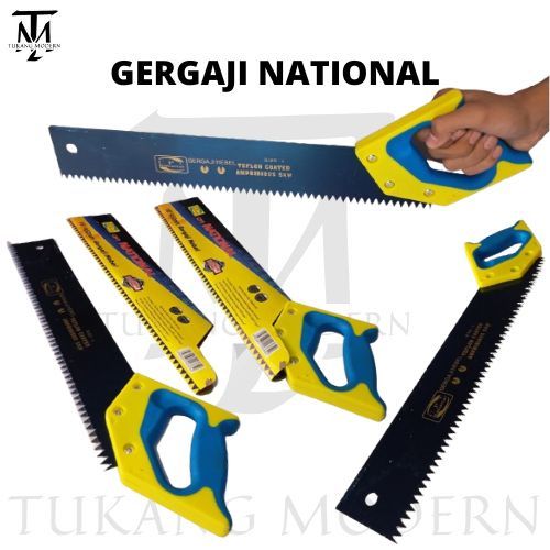 GERGAJI NATIONAL / GERGAJI KAYU / GERGAJI BESI / GERGAJI GOROK CAP MATA / GERGAJI KAYU SUPER TAJAM