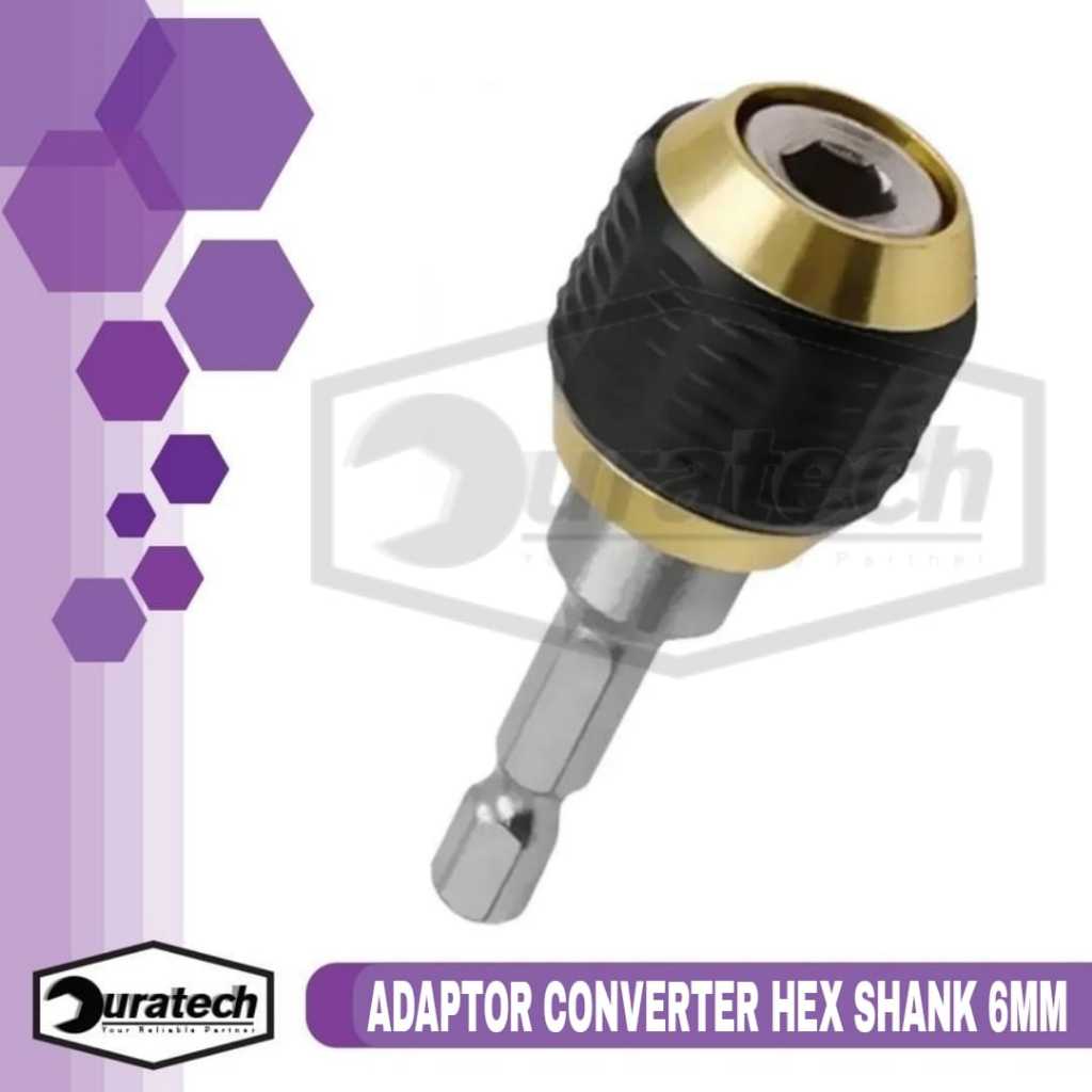 Mata Bor Quick Change Adaptor Hexshank 6mm Adapter Converter Hex Shank Keyless Drill Chuck Quick Cha