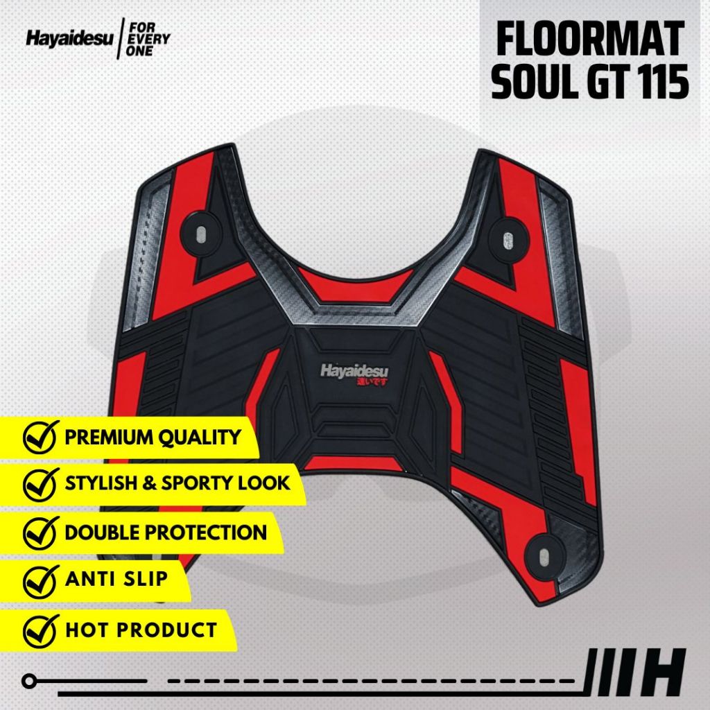 Hayaidesu Karpet Motor Floor Mat Mio Soul GT 115 - Premium Quality