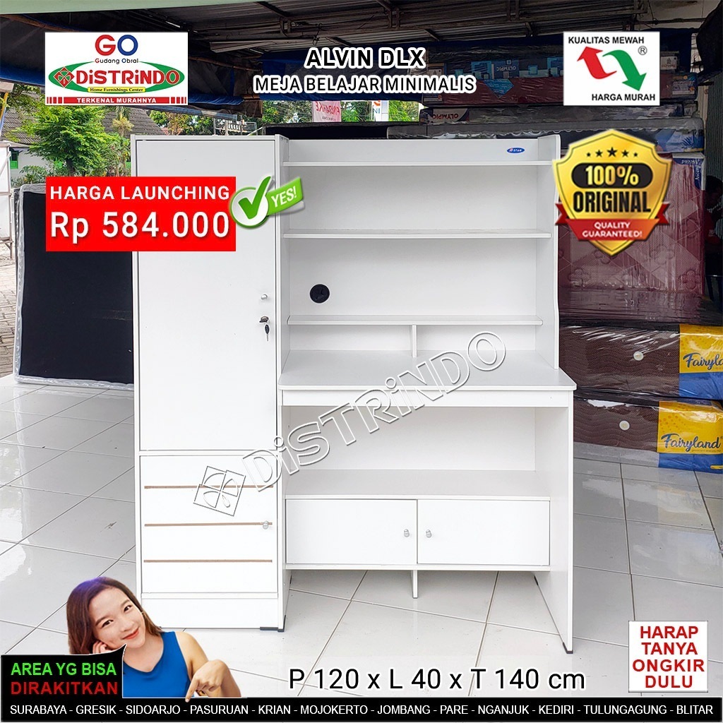 Meja Belajar / Meja Belajar + Lemari