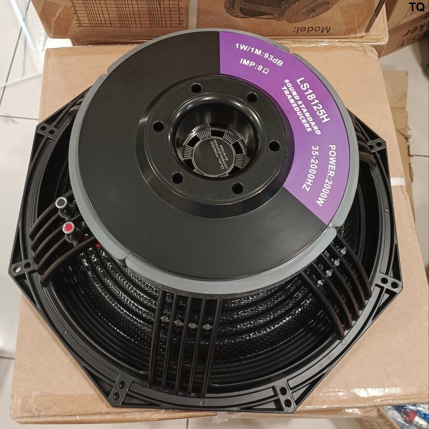 Speaker Component 18inc Daun Carbon LS 18125H Model RDW Huper VC 5inch