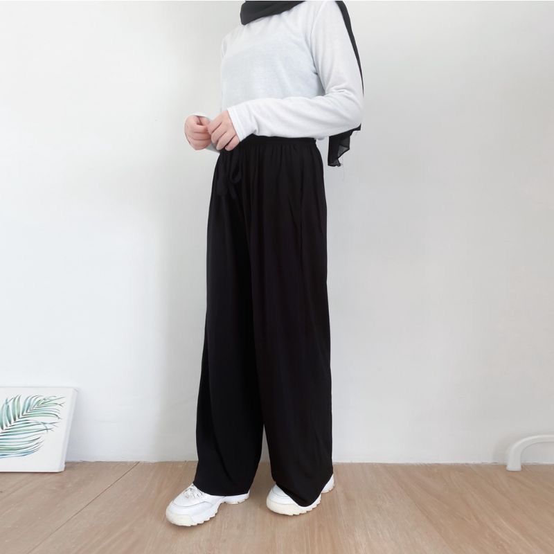 Shabhira - Celana Rayon Wanita / Celana Kulot Serut Tali Pinggang Rayon Premium