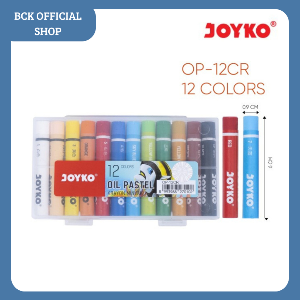 

Oil Pastel / Krayon Minyak OP-12CR Joyko (Set)