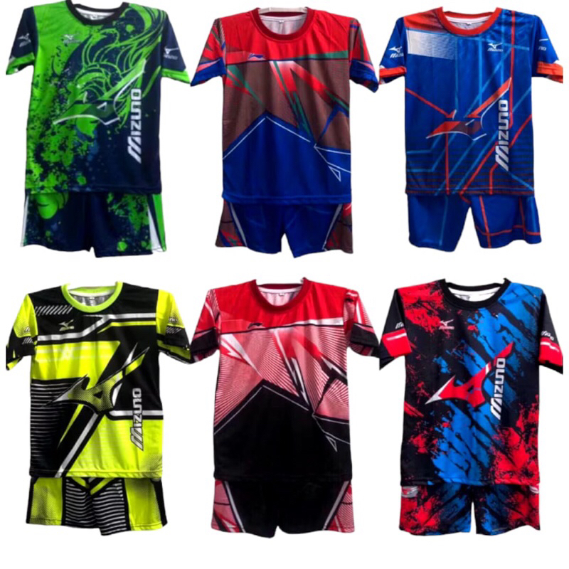 Baju Setelan Voli Anak Lengan Pendek Full Printing/Setelan Anak/Voli Anak
