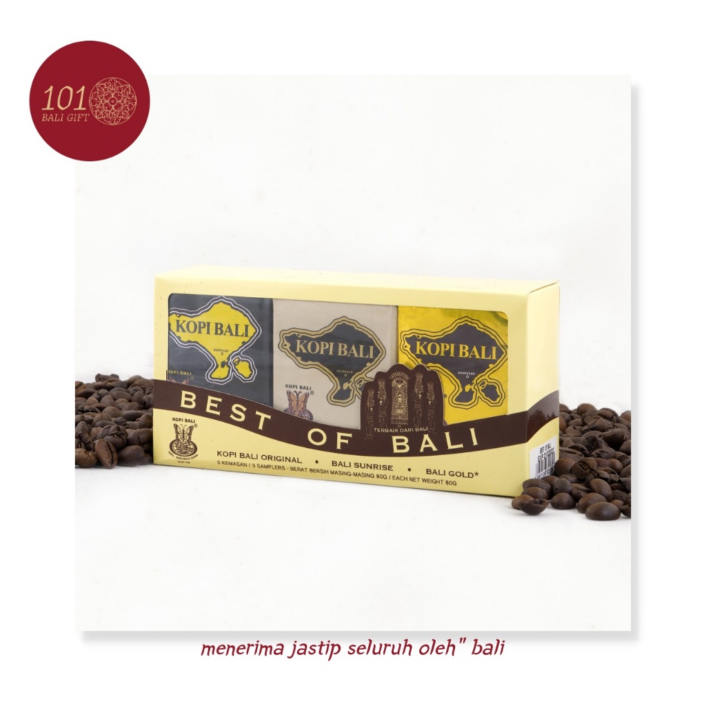 

101BALIGIFT - Oleh oleh Kopi Bali Special Triple Coffee Best of Bali Cap Kupu Kupu Bola Dunia FREE BUBBLE WRAP