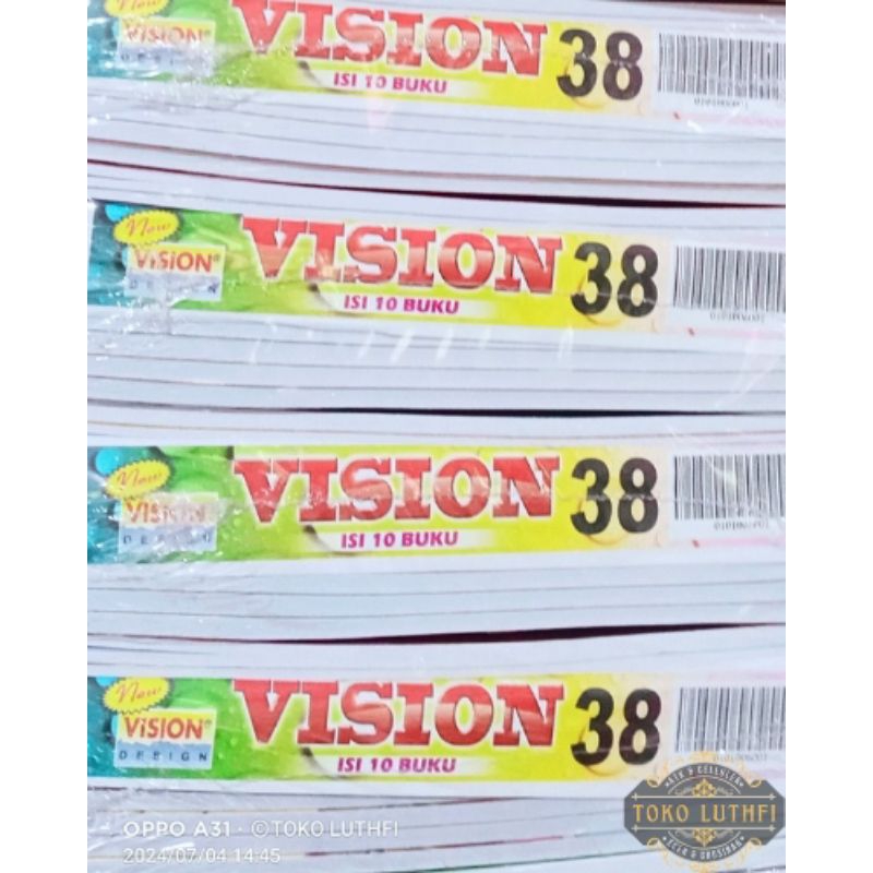 

BUKU VISION 38 LEMBAR 1 PACK ( ISI 10 BUKU )