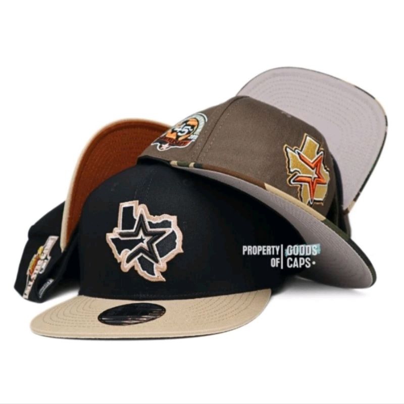 Topi Snapback Houston Astros MLB Full Tag Premium Import Cap Unisex Topi Houston Astros Logo H