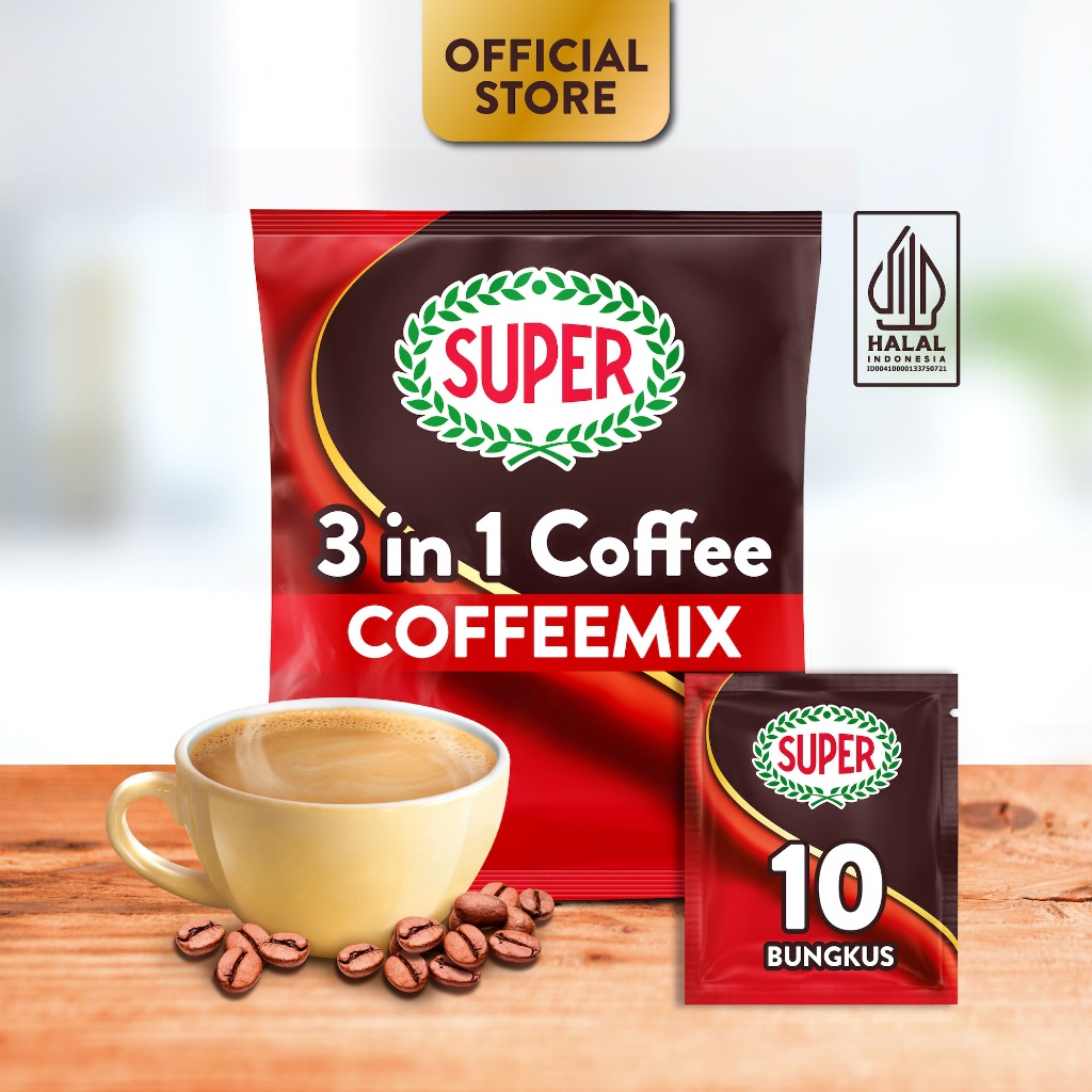 

SUPER Coffeemix 3in1 Instant Coffee, 10 Sachets [HALAL]