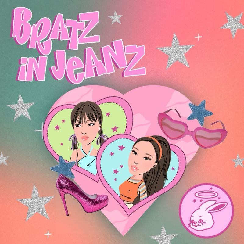 

Bratz in jeans confetti sticker by Luckyssprinkle