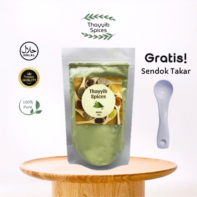

Matcha Bubuk Baking Grade 100gr 50gr 15gr Powder Thayyib Spices