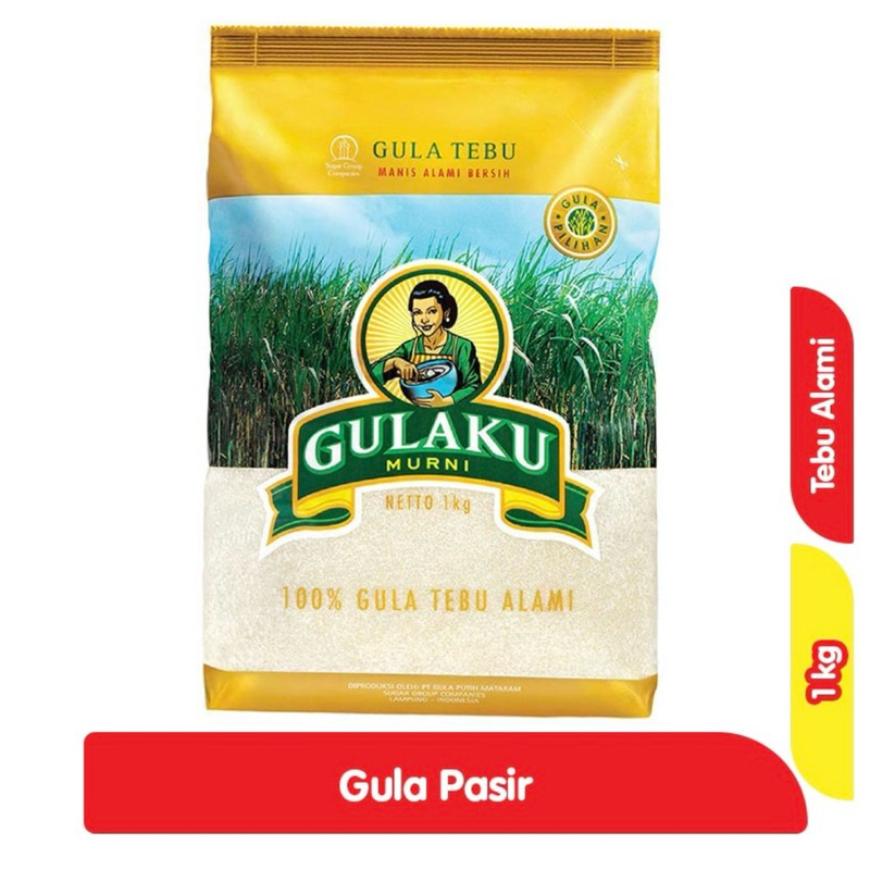 

Gulaku gula pasir tebu kuning 1Kg