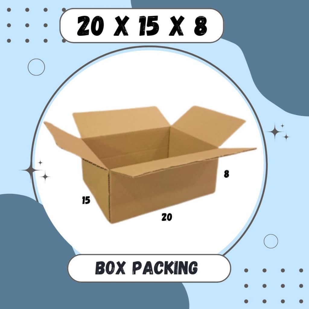 

Box 20x15x8 Kardus A1 Packing Karton Dus Kotak Kemasan Obat Mainan Olshop Souvenir Jamu Sparepart