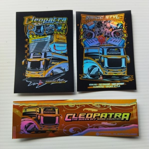 

stiker paket cleopatra hologram isi 3 pcs