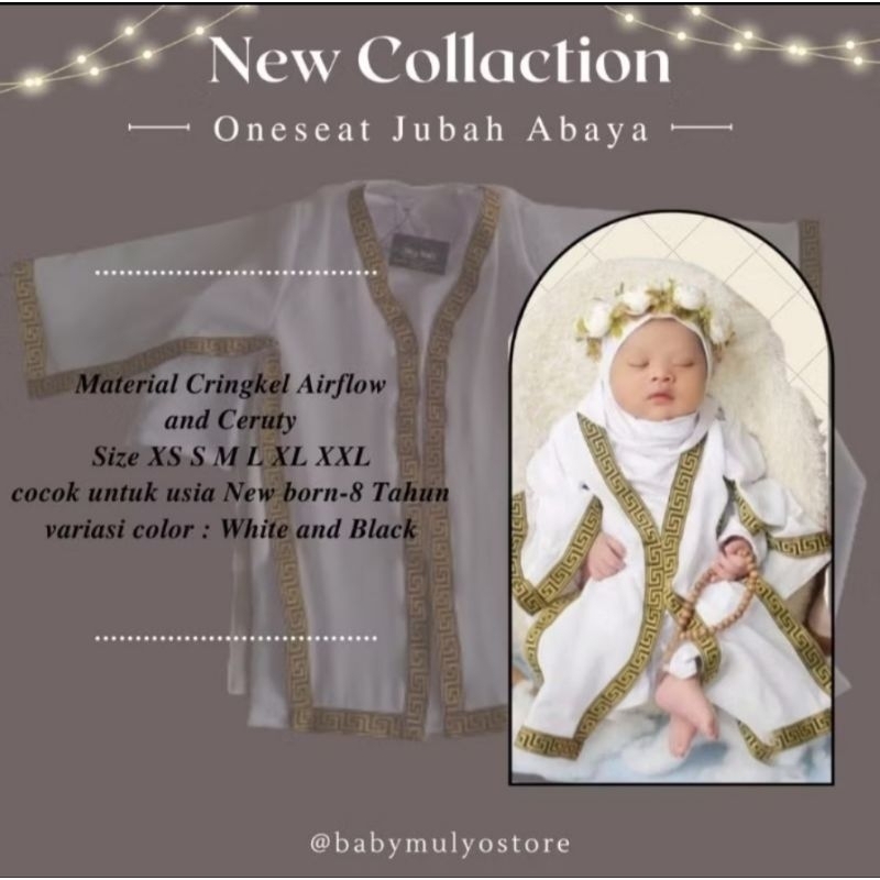 {New Collection} Gamis Jubah Abaya Turki//Bayi dan Anak perempuan//Jubah gamis Aqiqah dan Photoshoot