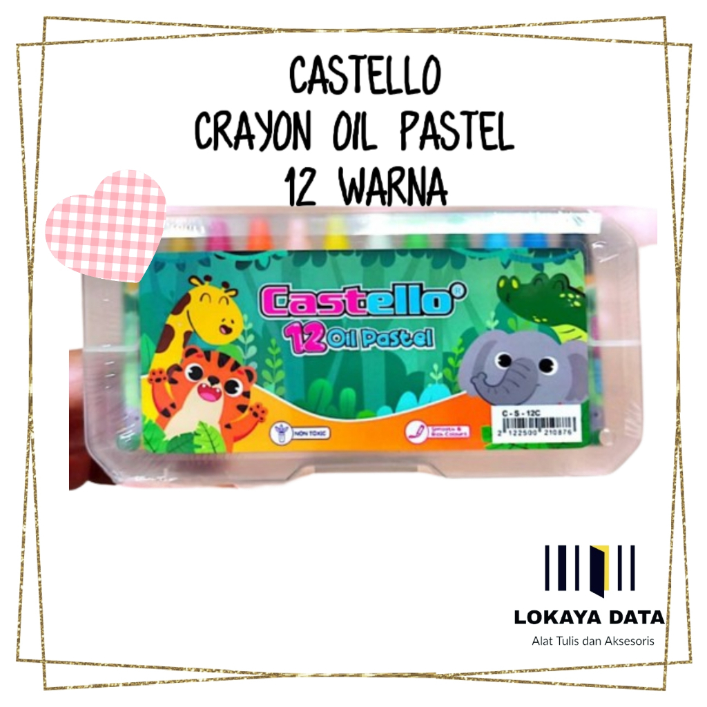 

CASTELLO CRAYON OIL PASTEL 12 WARNA