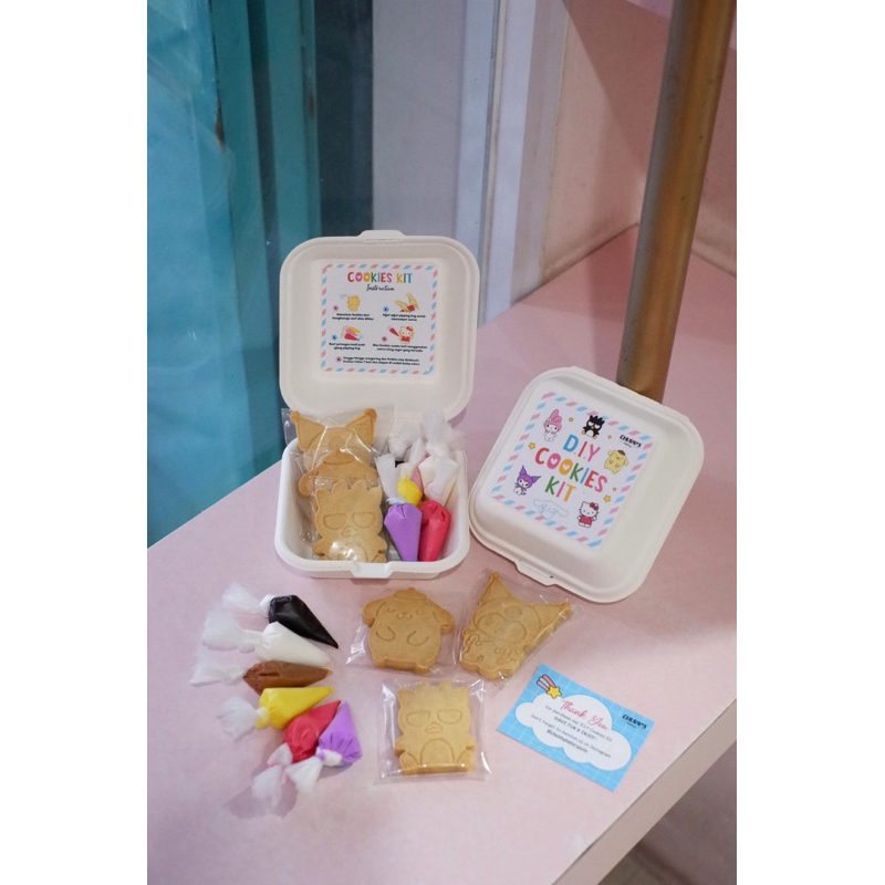 

DIY BUTTER COOKIES - SANRIO DIY KIT COOKIES - DECORATING KIT COOKIES KARAKTER