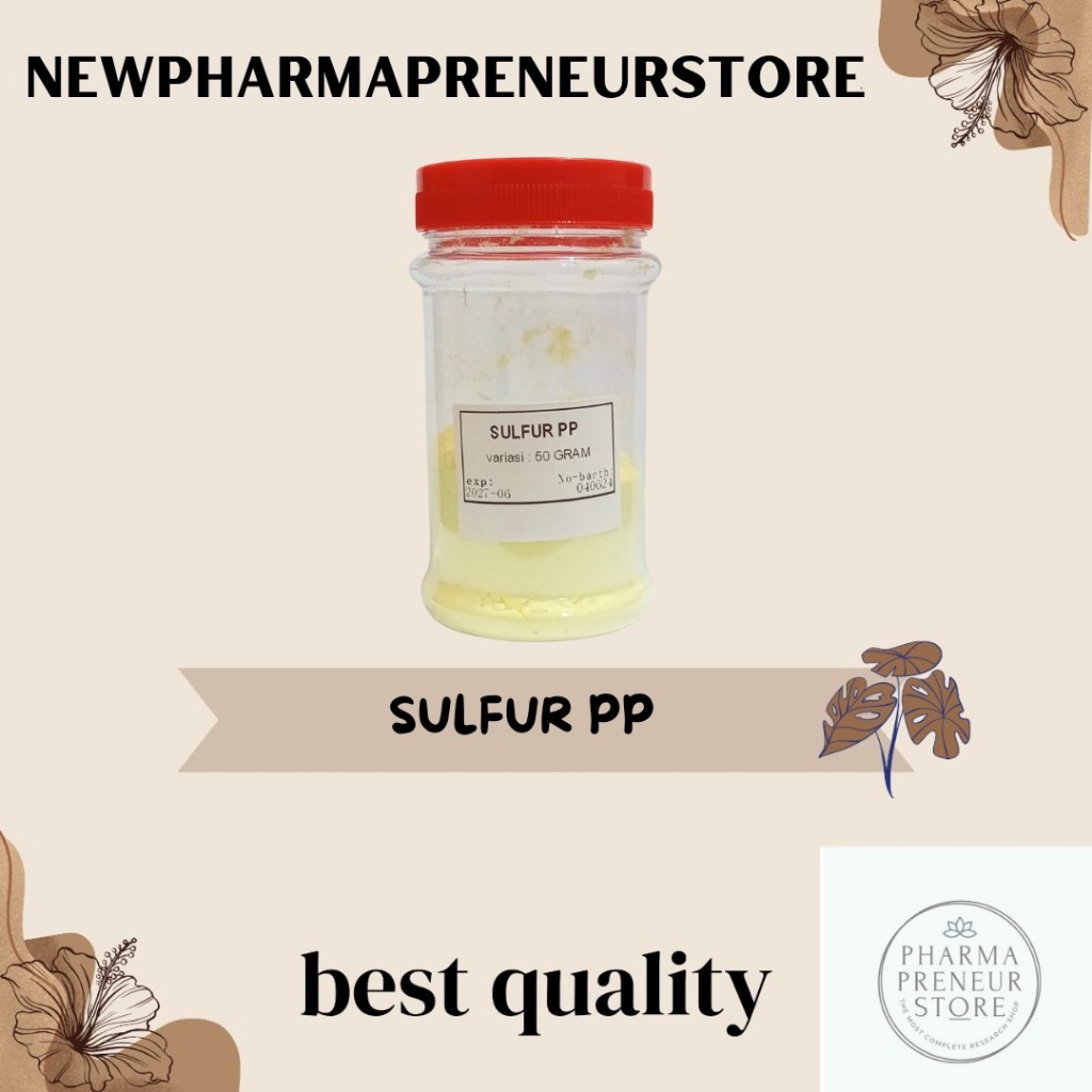 SULFUR PP // SULFUR PRAECIPITATUM POWDER BEST QUALITY 50 GRAM
