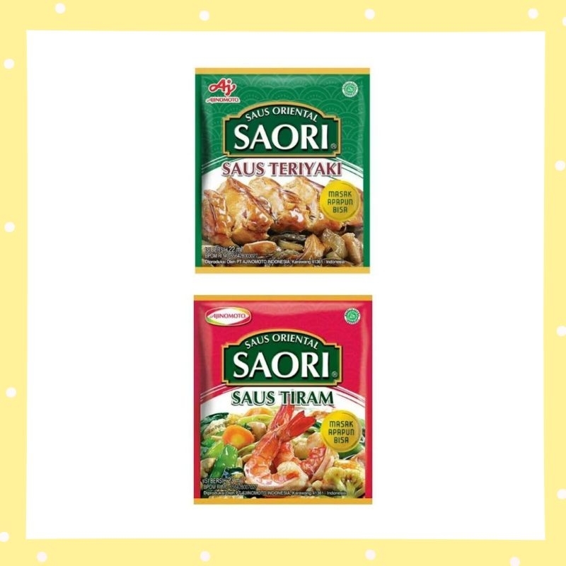 

Saori Sachet Saos Tiram Saos Teriyaki 23 ml
