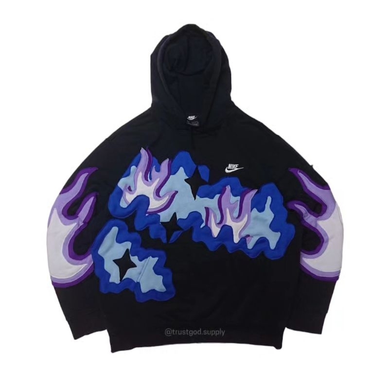 REWORKED NIKE FLAME HOODIE