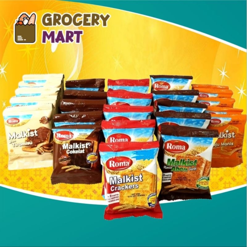 

(RENCENG) Roma Malkist Crackers Biskuit All Varian Isi 10pcs