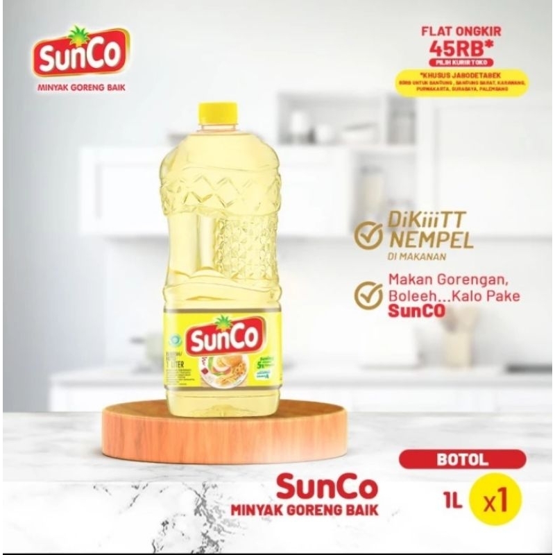 

MINYAK GORENG SUNCO 1 LITER KEMASAN BOTOL