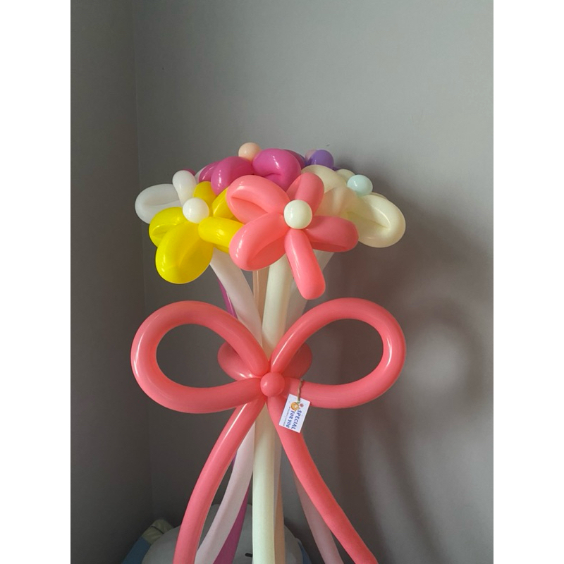 Buket Balon Bunga (6 tangkai panjang) Bandung - Bouquet flower balloon