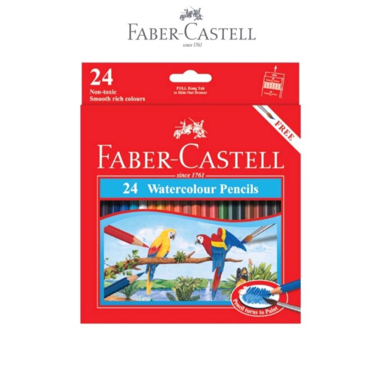 

KODE F6I3 Pensil 24 Warna Panjang Faber Castell 114464 Watercolour Pencils