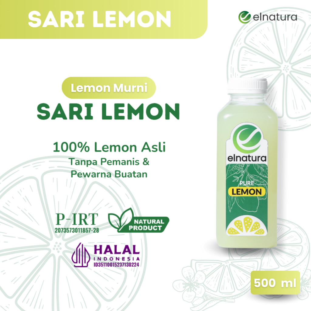 

SARI LEMON MURNI DETOX 500 ML - ELNATURA