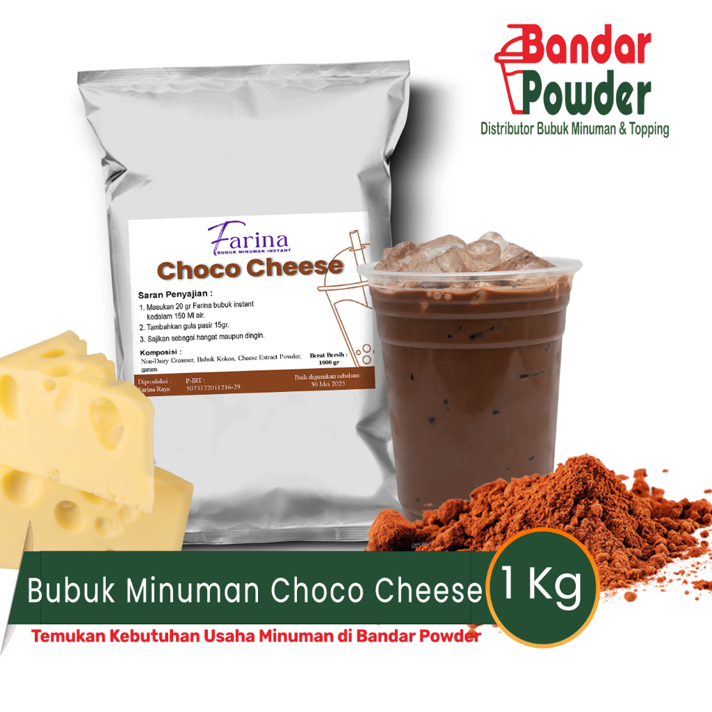 

Bubuk Minuman Choco Cheese 1kg - Serbuk Minuman Farina - Bandar Powder