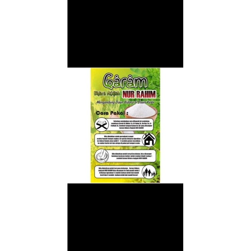 

Garam RuQiah Bidara Nur Rahim 250gram