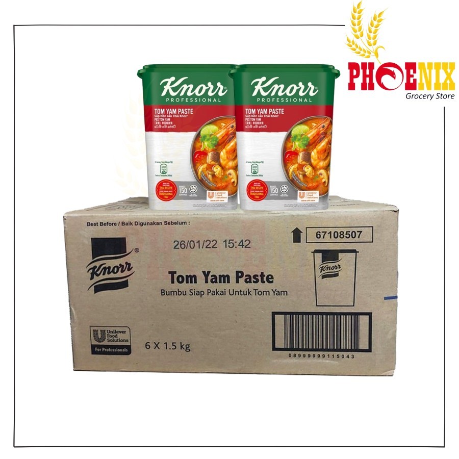 

Knorr Tom Yam Paste 1 dus isi 6 @1.5 KG