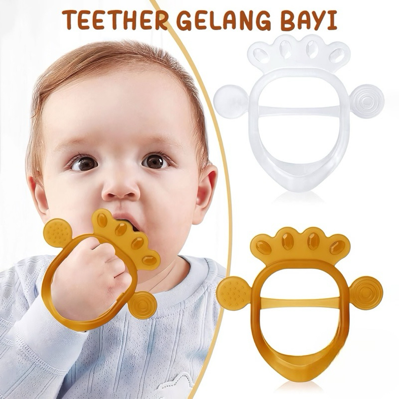 Teether  Gelang Bayi Transparan Mainan Bayi Model Gelang Lembut BPA Free | Gigitan Bayi Bahan Siliko