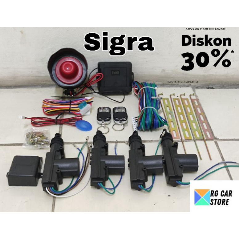 KODE J55W ALARM CENTRAL LOCK MOBIL SIGRA PAKET ALARM CENTRAL LOCK DAIHATSU SIGRA